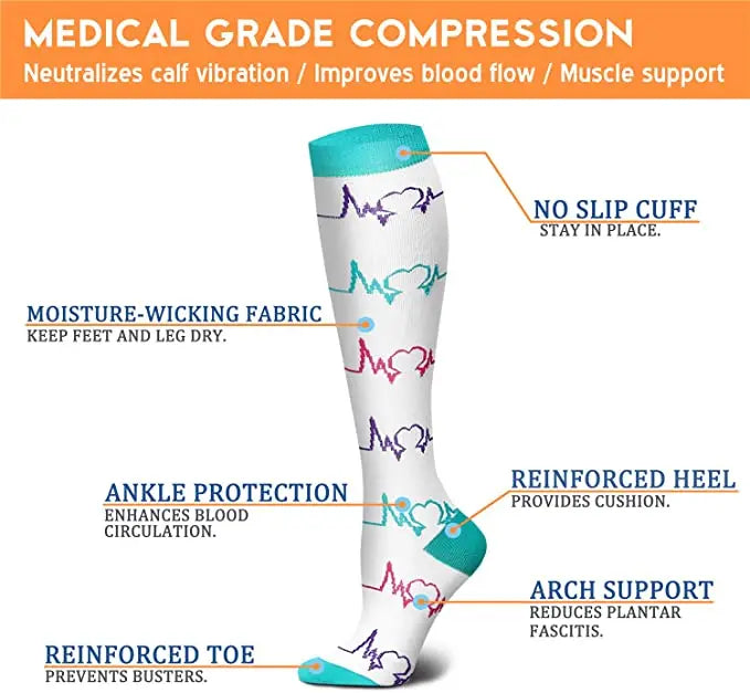 Compression Socks for Nurses – Long Shift Leg Support
